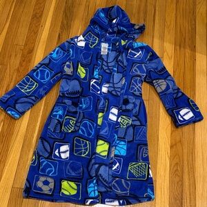 Komar Kids Blue Sports Pattern Robe